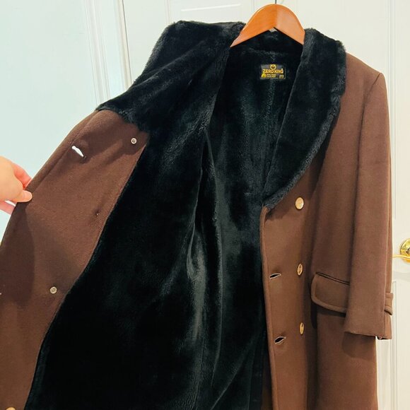 Vintage Zero King - Double Breast Wool Coat Size Large 42 L - Picture 9 of 16